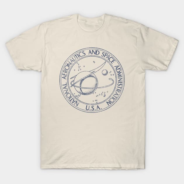 NASA - retro dark T-Shirt by ThirteenthFloor